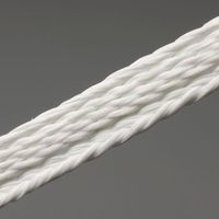 LT4-S2-FD-NT - Braided Fiberglass Lacing Tape - Fluorocarbon Finish, .099-.121,100LBS, Natural - 750 Ft Lacing Tube