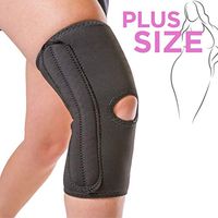 BraceAbility Plus Size Knee Compression Sleeve for Women - Ladies Open Patella Brace and XXL Kneecap Stabilizer with Support Stays for Female Arthritis Pain, Meniscus Tears and ACL Injury (2XL)