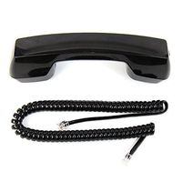 The VoIP Lounge Replacement Black Handset Receiver with Curly Cord for Avaya Lucent AT&T Legend MLX MLS Spirit Definity 8000 Series Phone