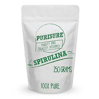 Spirulina Powder 250g/8.82 oz. (83 Servings), Super Food, Vegan Protein Source, Vitamin, Minerals, and Carotenoids, Antioxidant, Anti Inflammatory, Helps Protect Heart and Liver