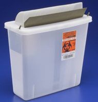 ZAMA SharpSafety Needle Collection Container, Mailbox, Clear, 5qt, #85121 CASE (20 Each/Case) / 11 / 113.08