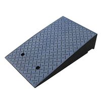 ZnMig Solid Rubber Threshold Ramp Durable Road Along The Slope Pad Car Step Pad Rubber Road Along The Slope Portable Uphill Pad Climbing 19cm Widening (Color : Black, Size : 80x50x19cm)
