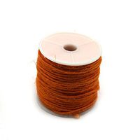 ULTNICE Jute Twine Packing String Hemp Cord Spool Beading Cord Thread 164 Feet (Orange)