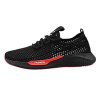 Mens Breathable Surface Sport Shoes,Males Canvas Lace up Lightweight Athletic Solid Running Sneakers{Low Tide}