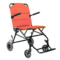 TYJ-USA Walker Old Folding Lightweight Aluminum Wheelchair Disabled Travel Travel Scooter (Color : Orange, Size : 929160cm)