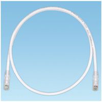 Panduit UTPSP10Y Category-6 8-Conductor Strain Relief Clear Boot Patch Cord, 10-Feet, Off White