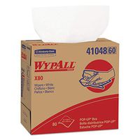 WypAll 41048 X80 Cloths, HYDROKNIT, POP-UP Box, 9 1/10 x 16 4/5, White, 80 per Box (Case of 5 Boxes)