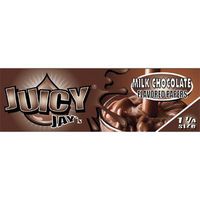 Bundle of 8 Items: Juicy Jays Sweet Tooth Flavored Cigarette Rolling Papers - Milk Chocolate - Marshmallow - Candy Cane - Cotton Candy - 1 1/4 Size