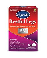 Restful Legs Nighttime PM Tablets by Hyland's, Natural Itching, Crawling, Tingling and Leg Jerk Relief, 50 Count