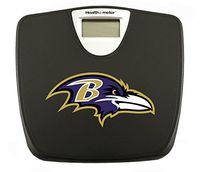 Black Finish Digital Scale Featuring Your Favorite Football Team Logo (Ravens Side View)