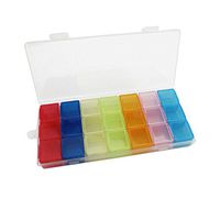 Pill Organizer Box 7 Days Tablet Dispenser Case for Travel