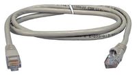 QVS CC711E-03 3 ft. 350MHz CAT5e Flexible Snagless Gray Patch Cord