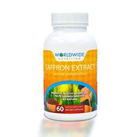 Worldwide Nutrition 100% Pure Saffron Extract Dietary Supplement - Advanced Weight Loss Support Formula - Natural and Healthy Appetite Suppressant, Helps Curb Food Cravings - 60 Vegetable Capsules