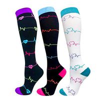 1/3/6/7 Pairs Compression Socks for Women&Men (20-30mmHg)- Best for Running,Travel,Cycling,Pregnant,Nurse, Edema