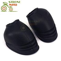 Frames & Fittings Universal Rubber Foot Pegs Footrest Clamp Bracket Anti Dust Cover Protector Guard for Motorcycle Dirt Bike Street Bike - (Color: Black)