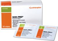 Prep Wipe Skin-Prep Purified Water, Diglycol, Glycerin Individual Packet - 50 Per Box