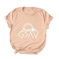 Eoeth Happy Easter!Blouse for Women Summer Letter Print Short Sleeved Pullover Top Casual Loose T-Shirts Pullover Tee Pink