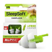 Alpine SleepSoft Sleep Ear Plugs – Sleeping Ear Plugs Reduce Snoring and Improve Sleep - Soft Filter Ear Plugs for Sleeping - Hypoallergenic Reusable Ear Plugs