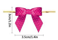 8 Color Gift Bows,Blue Twist Tie Bows for Bakery Candy Lollipop Cello Bag(50 Pack)