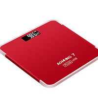 Weight Scale, USB Charging, High Precision / 190kg / Temperature Display, Durable and Durable Red