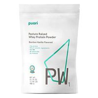 Puori - PW1 Whey Protein Powder - Grass Fed, Non-GMO, Only 5 Natural Ingredients, 21g Protein, Vanilla, 1.98lbs