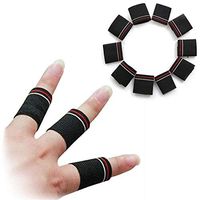 Workouty Finger Sleeve Supports Breathable Basketball Volleyball Finger Brace Protectors Athletic Elastic Finger Tape,10Pack