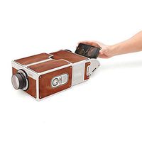 Mini Portable Cardboard Smart Phone Projector 2.0 Mobile Phone Projection for Home Theater Audio & Video Projector