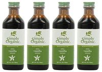 xdcb Pure Vanilla Extract, Certified Organic, 4 Bottle of 4 Ounces