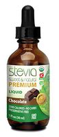 Chocolate Stevia Drops Liquid Sweet Leaf 100% Natural and Organic Sugar Substitute with Pure Sweetener Extract Stevia Glycerite PerfectDrinking and Cooking Recipe with Low Calorie Diet (1oz)