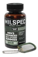 MilSpec Men's Advanced Mulit-Vitamin Gummies, 30 Day Supply, 60 Count Multivitamin