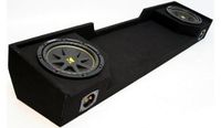 Compatible with Chevy Silverado 88-98 Extended Cab Truck Dual 12" Kicker C12 Subwoofer Sub Box Enclosure 600 Watts Peak