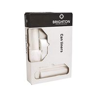 Brighton 434449 Accufit Trash Bags 44 Gal 37X50 1.3 Mil Clr 100 Ct 5 Rl Of 20 Bg/Rl