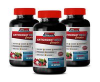 Weight Loss Supplements for Men That Actually Work - ANTIOXIDANT MEGA Complex - Natural Formula - Resveratrol Anti Aging - 3 Bottles 180 Capsules
