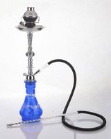 1 hose 23" Morocco Blue Hookah Shisha Nargila water glass vase pipes smoke sale