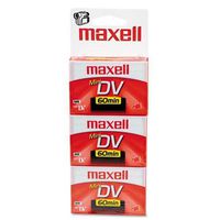 Maxell 298016 Premium Grade Mini DV Video Cassette, 60 Minutes
