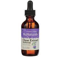 NuNaturals NuStevia Clear Extract Stevia Natural Liquid Sweetener, Sugar Free, 295 Servings (2 oz)