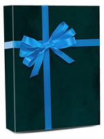 24" X 417' Teal Foil On Paper Gift Wrap