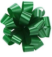 PMU Pom Pom - Pull Out Bows 5 Inch Green Pkg/20