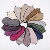 100% Natural Silk Sleep Eye Mask with Elastic Strap, Extremely Soft & Smooth, Blindfold for Full Night Sleep, Travel, Nap (Random Color, Pack of 1)