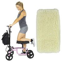 Vive Knee Walker with Pad - Steerable Scooter for Broken Leg, Foot, Ankle Injuries - Kneeling Quad Roller Cart - Orthopedic Seat Pad for Adult and Elderly Medical Mobility - 4 Wheel Caddy Crutch