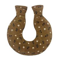 1.6L U-Shape Water-Filled Hot Water Bottle Villus Cover Water Bag, Khaki