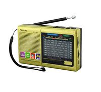 M/AM/SW (1-7) 9-Wave Band Smar-US Rechargeable Portable Professional Radio That can be Used as MP3 and Speakers by Connecting Bluetooth, USB Sticks and Memory Cards