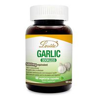 Lovita Odorless Garlic 5000mg, 1.25% Allicin, 60 Vegetable Capsules