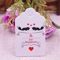OBELLA BOUTIQUE 3x5cm new scallop handmade hang tag 100ps per lot white paper gift tag label for wedding/candy/gift products tagging package