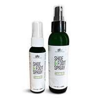Shoe Deodorizer w/Travel Spray - Odor Eaters for Shoes - Essential Oil - Next Day Odor Eliminator for Work Boots - Tea Tree Smell Good - Air Freshener Spray - Shoe Odor Eliminator (Mint)