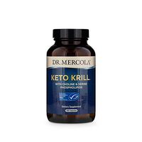 Dr. Mercola, Keto Krill Oil Supplement, 90 Servings (180 Capsules),Omega 3 Fatty Acids, MSC Certified, Non GMO, Soy-Free, Gluten Free