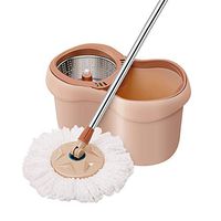 360 Degree No Dead Angle Rotating Mop Automatic Hand-free Washing Household, Mop Bucket Wet Mop Bucket Double Drive, Mop Bucket Size: 46x27x23cm