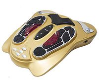 RUIXFFO Foot Circulation Massager 99 Kinds of electromagnetic Wave Intensity,50 Massage Modes, Remote Control, May Help Relieves Aches and Pains, A