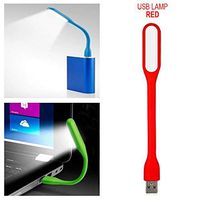 SurArt Easy Portable USB Led Lamp for Powerbank Labtop Notebook Mini USB Table Light Student Dormroom Room Study Light (Red)