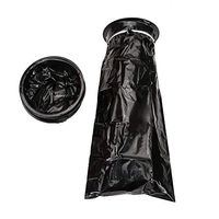 Easepoints 50 Pcs Vomit Bags Emesis Bag Disposable Car Sickness Puke Nausea Bags, Car Motion Sickness Bag, Pregnant Woman Vomit Bag,1000ml (Color : Black)